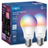 Tapo Smart LED Light Bulbs RGBW A19 2pk