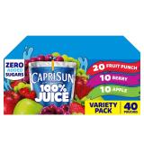 HEINZ Capri Sun 100 Juice Variety Pack 6oz 40ct