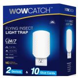 WowCatch Indoor Fly Trap Blue UV 2pk 10ct Refills