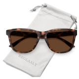 Reglaaly Polarized Retro Sunglasses Medium...