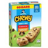 Quaker Chewy Granola Bars Variety Pack 60ct