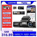 AZDOME M550 3-Channel 4K Dash Cam