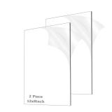 Adtda Acrylic Sheets 8x12 3mm 2pk Clear