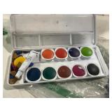Vintage Watercolor Paint Set With Metal Case