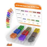 AKOSN Mini Blade Car Fuse Assortment Kit 45ct