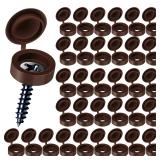 HNYYZL Plastic Hinged Screw Cover Caps 100ct