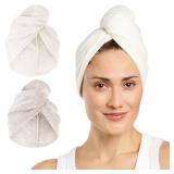 Turbie Twist Microfiber Hair Towel Large 2 Pack