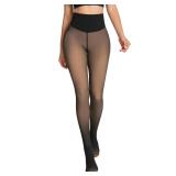 Oufali Fleece Lined Tights Tummy Control ML Light