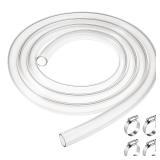 Zelphvt 1 ID x 1-14 OD Clear PVC Tubing 10ft