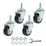 Finnhomy 2 Inch Threaded Swivel Caster Wheels 4pk