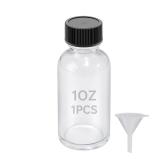 Reujihxy 1oz Glass Bottles Boston Dispensing Jar