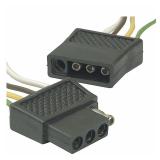 POLLAK 12-403p 4-Way Molded Flat-Style Conn