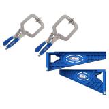 Kreg Drawer Slide Jig and 3in Face Clamps,...