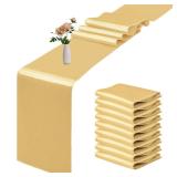 10 Pack Satin Table Runner 12 x 108 Inch Long...