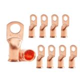 10pcs 4/0 AWG 3/8" Stud Copper Ring Terminals...