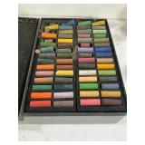 Assorted Artist Soft Pastel Set in Storage Case