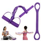 2 in 1 Fitness Resistance Bands & Sit Up, Pedal...