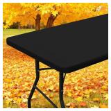 Smiry Elastic Fitted Polyester Tablecloths for...