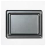 Figmint Nonstick Baking Sheet Set 3pk Gray