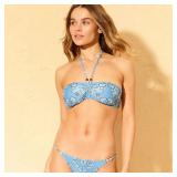 Wild Fable Bandana Print Bandeau Bikini Top M