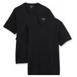 Amazon Essentials Cotton V-Neck T-Shirt Black...