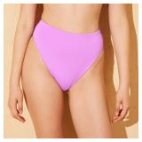 Shade  Shore High Waist Bikini Bottom Purple L