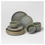 Threshold Tilley Stoneware Dinnerware Set 12pc