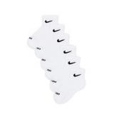 Nike Athletic Socks White XS 6-Pack