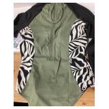 Roxy Long Sleeve Surf Suit Rash Guard XXL Black