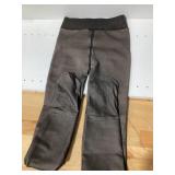 Womens Opaque Fleece Lined Tights Black