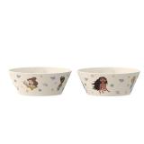 Zak Designs Princess Melamine Bamboo Bowls 6in 2pk