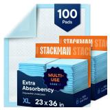 Stack Man Disposable Underpads 23x36 50ct
