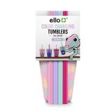 Ello Chameleon Plastic Tumblers 12oz 4pk