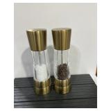 Cole and Mason Salt and Pepper Mill Set Brass