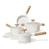 Carote 11pc Ceramic Nonstick Cookware Set Cream