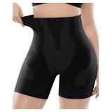 Sol Lora Tummy Control Thigh Shapewear Black Small