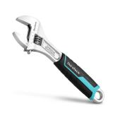 Duratech 8-Inch Adjustable Wrench Wide Jaw