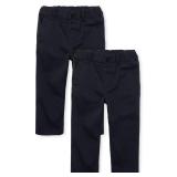 Childrens Place Chino Pants 12-18M 2pk Navy