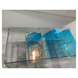 Iridescent Acrylic Multi-Tier Desktop Organizer
