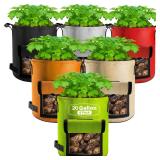 Suntee 20 Gallon Potato Grow Bags 6 Pack