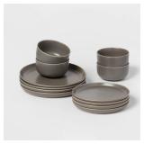 Threshold Tilley Stoneware Dinnerware Set 12pc