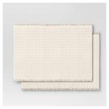 Threshold Textured Solid Placemats 2pk