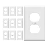 Enerlites Duplex Outlet Wall Plate 10 Pack