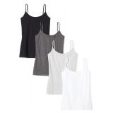 Amazon Essentials Womens Slim-Fit Cami Large 4pk