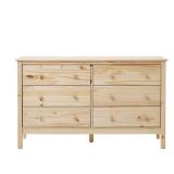 StyleWell 29259A 6-Drawer Pine Dresser 54 in.