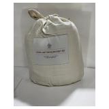 Lyocell-Cotton Blend King Sheet Set Beige