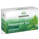 Swanson Organic Peppermint Tea 20ct
