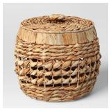 Threshold 93147028 Water Hyacinth Lidded Basket