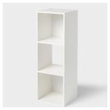 Brightroom 3 Cube Decorative Book Shelf White