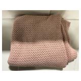 Threshold Chunky Knit Throw Blanket Pink